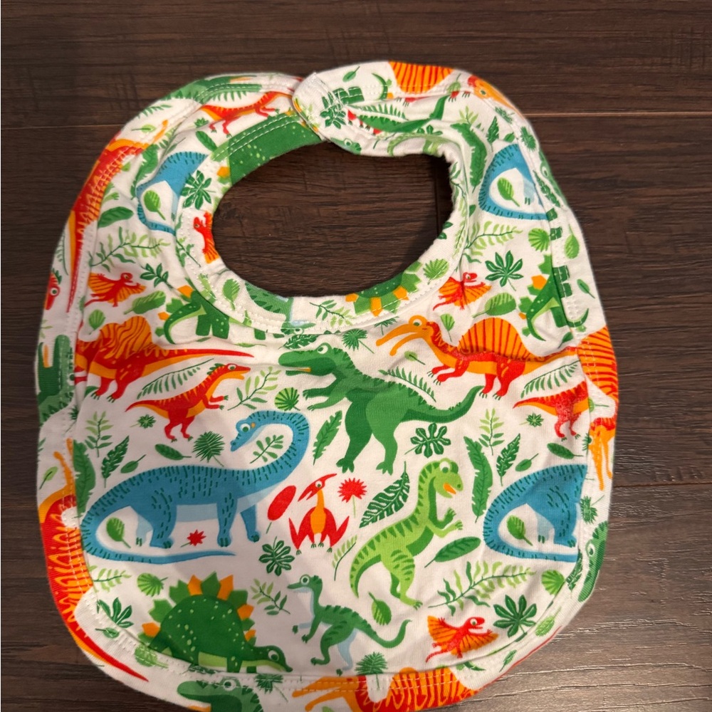 Colorful Dinosaur Print Baby Bib by Annl REN